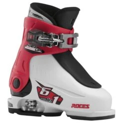 Roces IDEA Up Adjustable Youth Ski Boots | Size 16.0-18.5 -Ski Gear Store RocesIDEAUp16.0 18.5WhiteRedBlack
