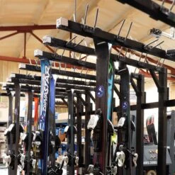 Backshop Hanging Ski Storage Solution Rack - 100 Ski Capacity - USED -Ski Gear Store USG EZ PZ Ski Shelf 2