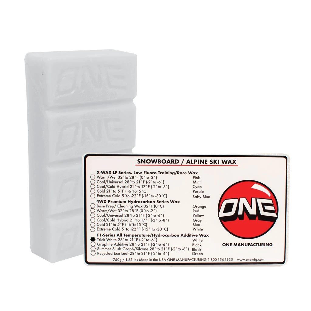 One Ball Jay F1 White Universal Snowboard Wax- 750g 3 One Ball Jay F1 White Universal Snowboard Wax- 750g